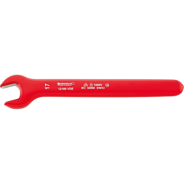 VDE single-ended open-jaw Wrenchs Size 10 mm L.140, 7 mm